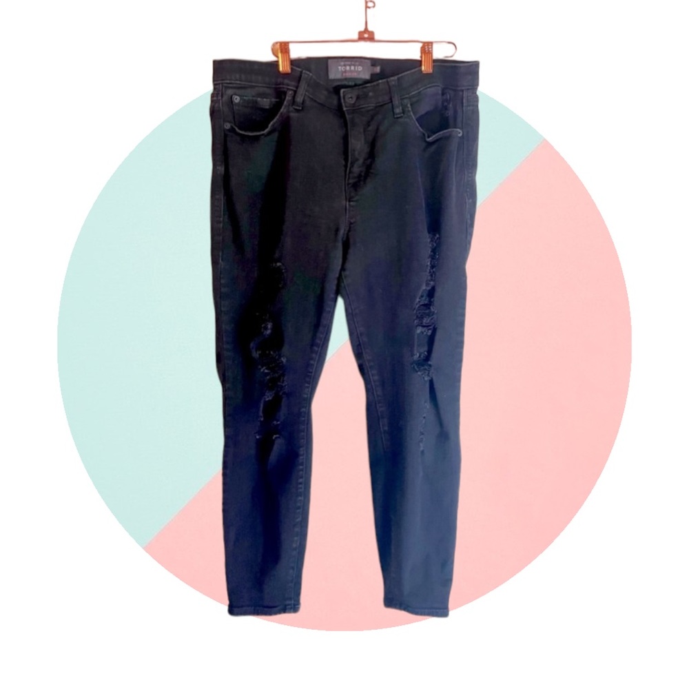 Torrid High Rise Black Jeans | 16